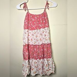 Girl's Lilt Boho Floral Spaghetti Strap Summer Dress, Size 10/12